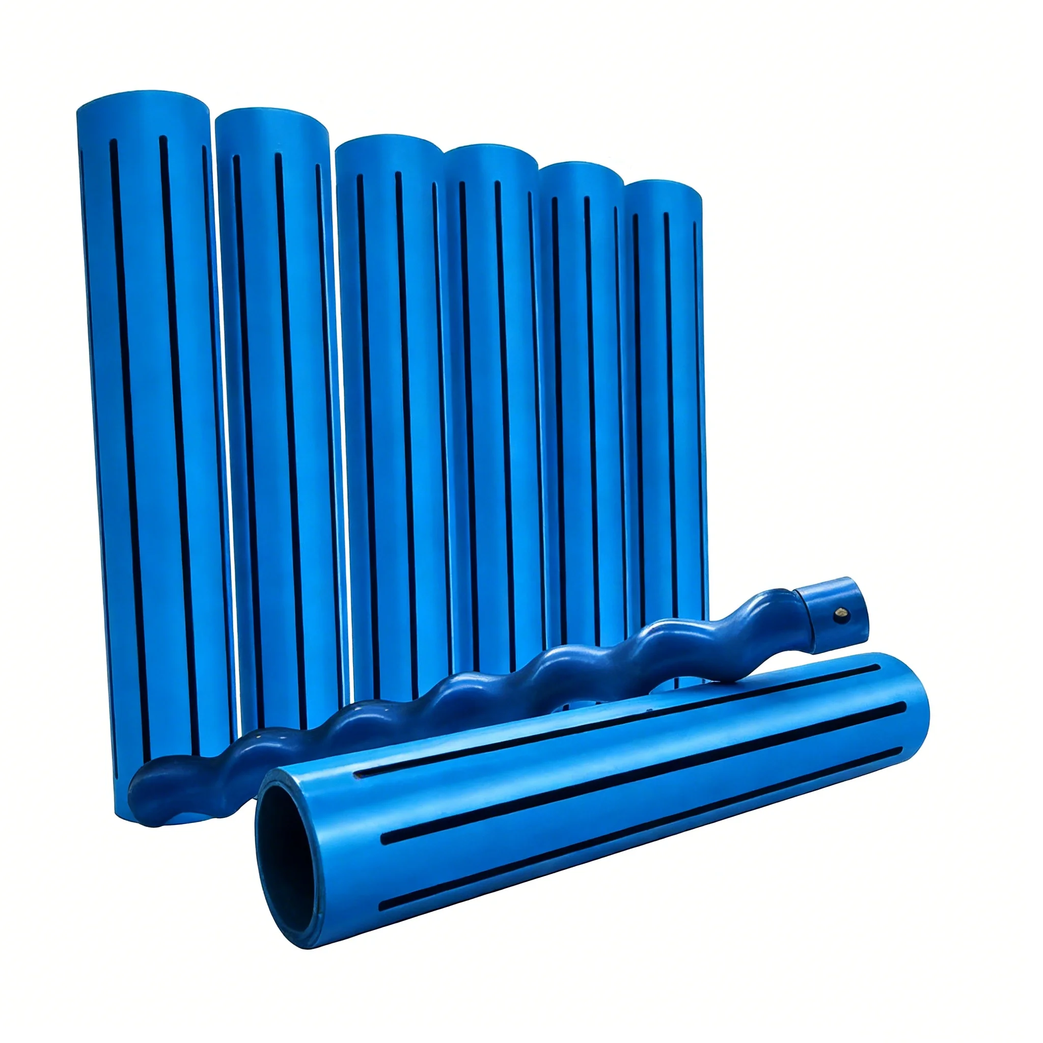 Customized 540x 102 Screw Rubber Sleeve Stator Rotor Shaft Three Flags S6 Fire Spraying Machine Yellow High Load Moment