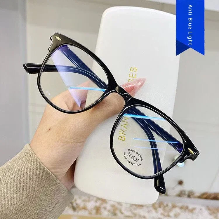 Fashion Transparent Anti Blue Light Computer Glasses Frame Women Men Round Eyewear Blocking Glasses Optical Spectacle Eyeglass