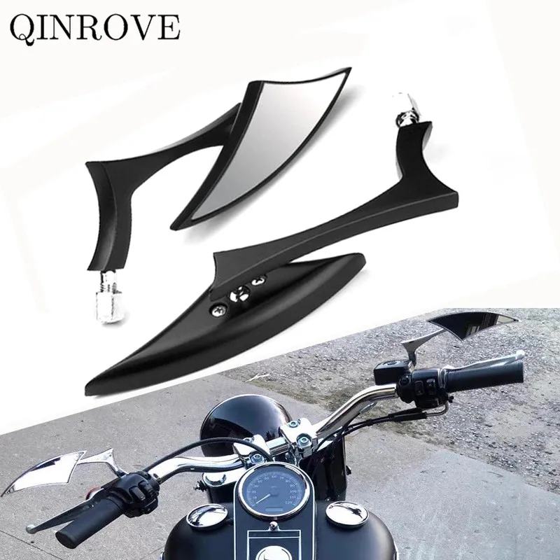 Cafe Racer Motorcycle Rearview Mirror Aluminum 8/10M Mirror Universal For Suzuki Burgman 400 SV400 SV650 Zontes KTM Duke