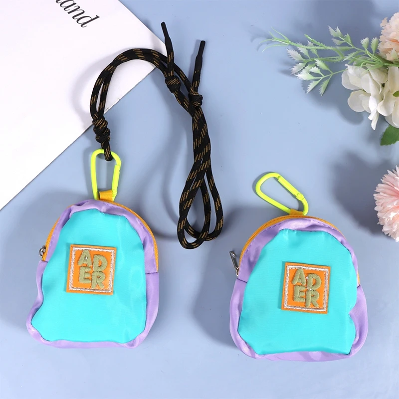 Portable macaron color coin purse, pendant key earphone storage bag