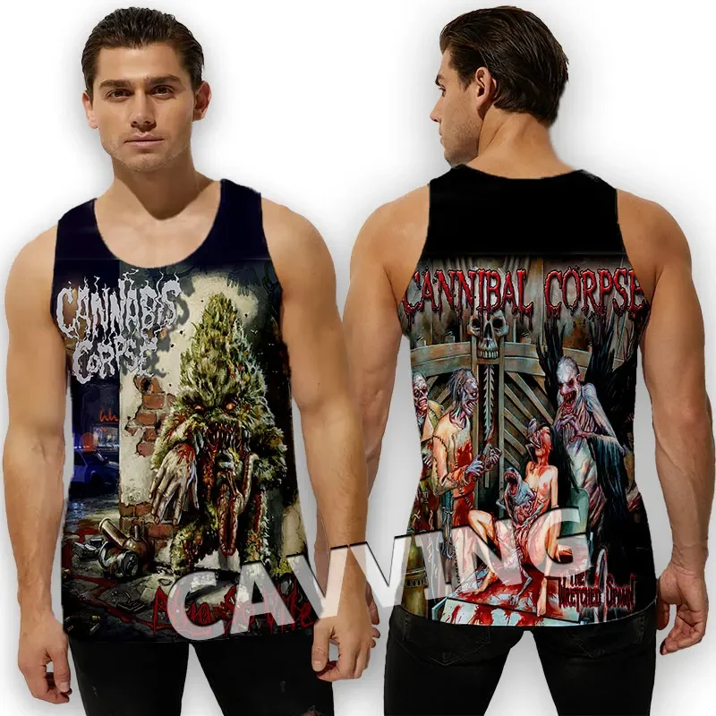 CAVVING 3D Printed CANNIBAL CORPSE Tank Tops Harajuku Vest  Summer Undershirt Shirts Streetwear for Men/women