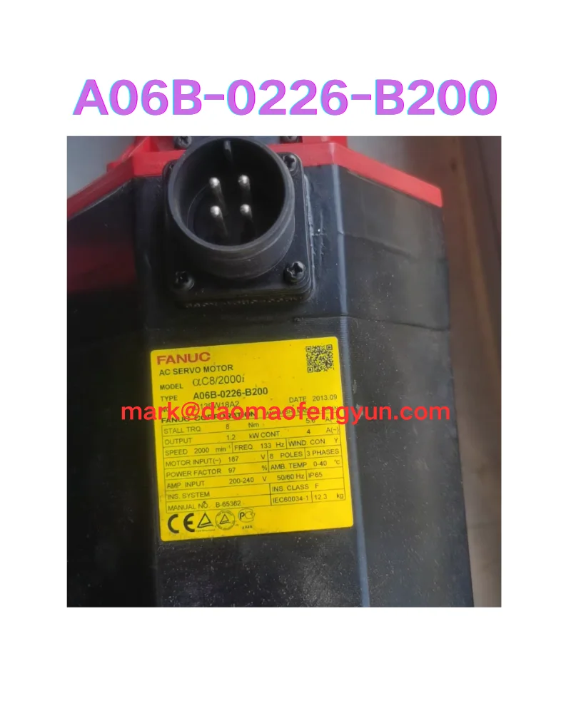 

A06B-0226-B200 Испытание серводвигателя в порядке