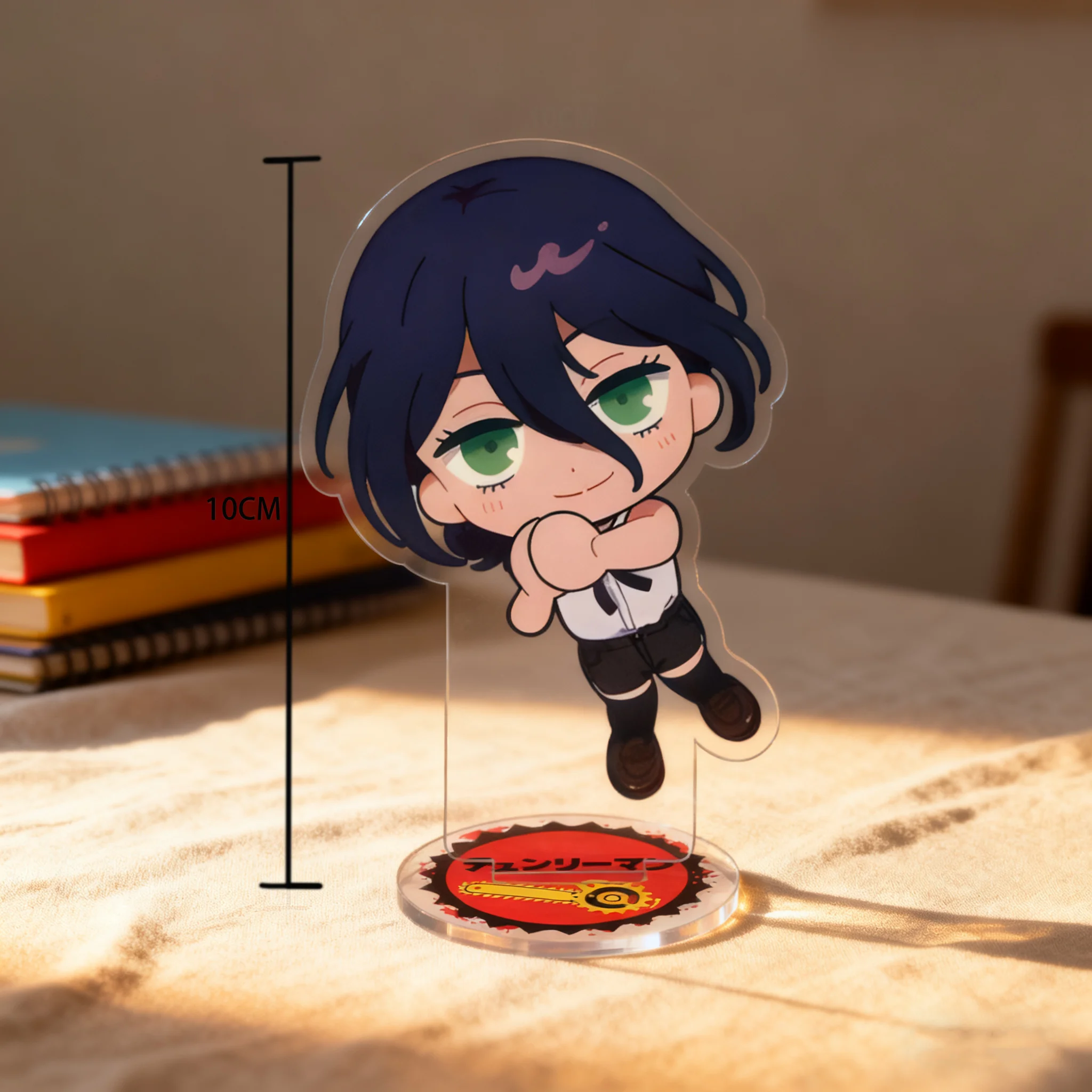 بالمنشار رجل الاكريليك الدائمة نموذج لجسم 10 سنتيمتر ماكيما قوة آكي الملاك Reze Denji سطح المكتب رف الكتب الديكور أنيمي مروحة هدية #2