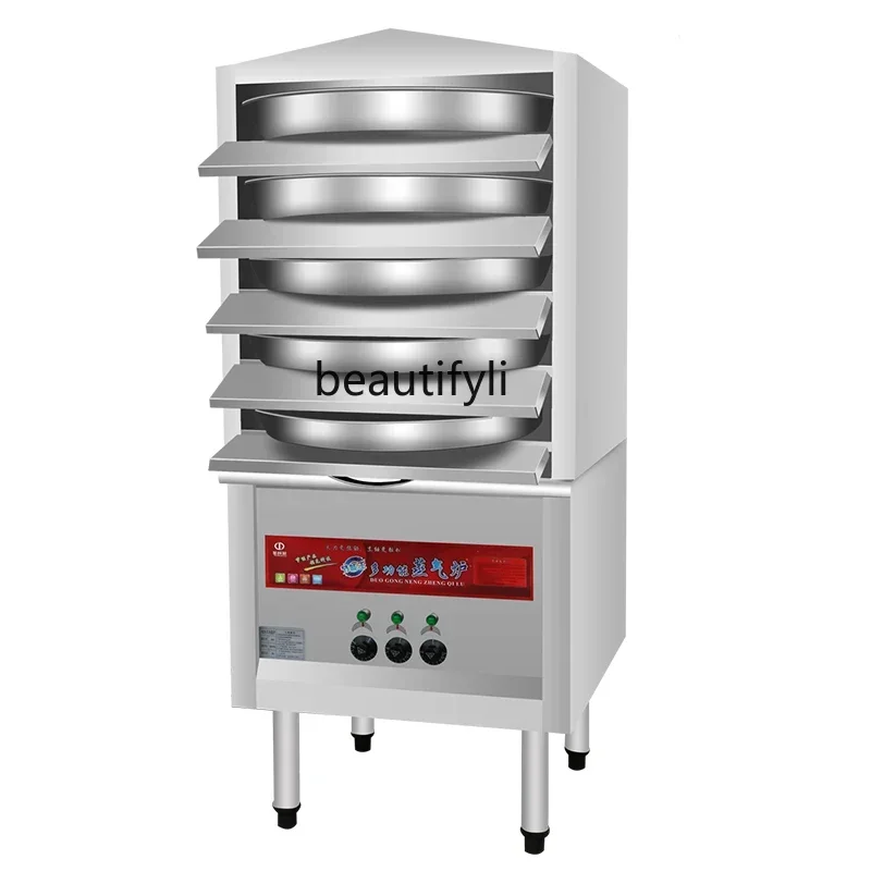 

Steamed Cold Leather Steam Box Commercial Hand-Steamed Roll Noodle Seitan Steamer Steamer Liangpi Machine