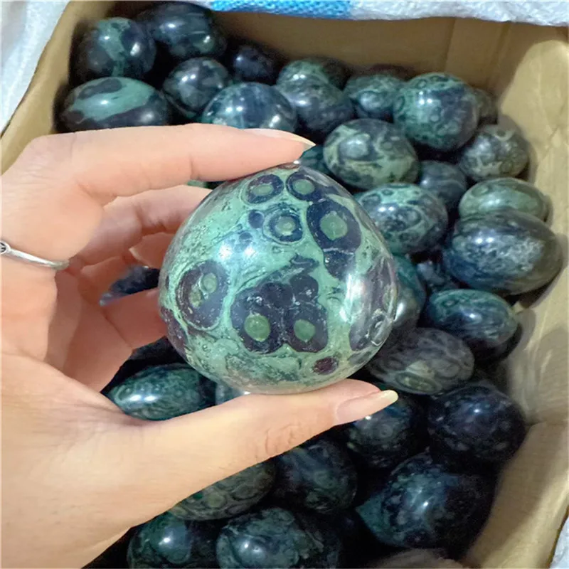 Natural Kambaba Jasper Crystal, Egg Shaped Quartz Crystal Stone, Specimen Collection, Home Decoration