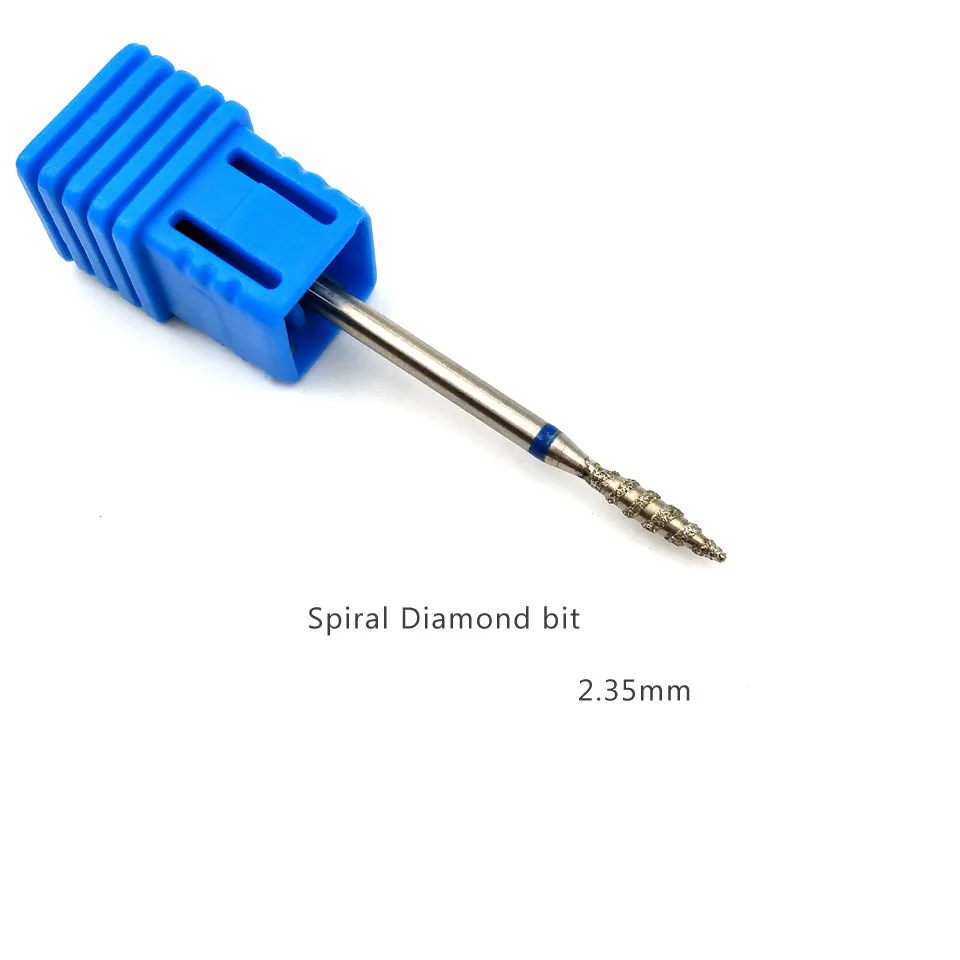 1Pc Tornado Flame Diamond Nail Drill Bit 3/32\