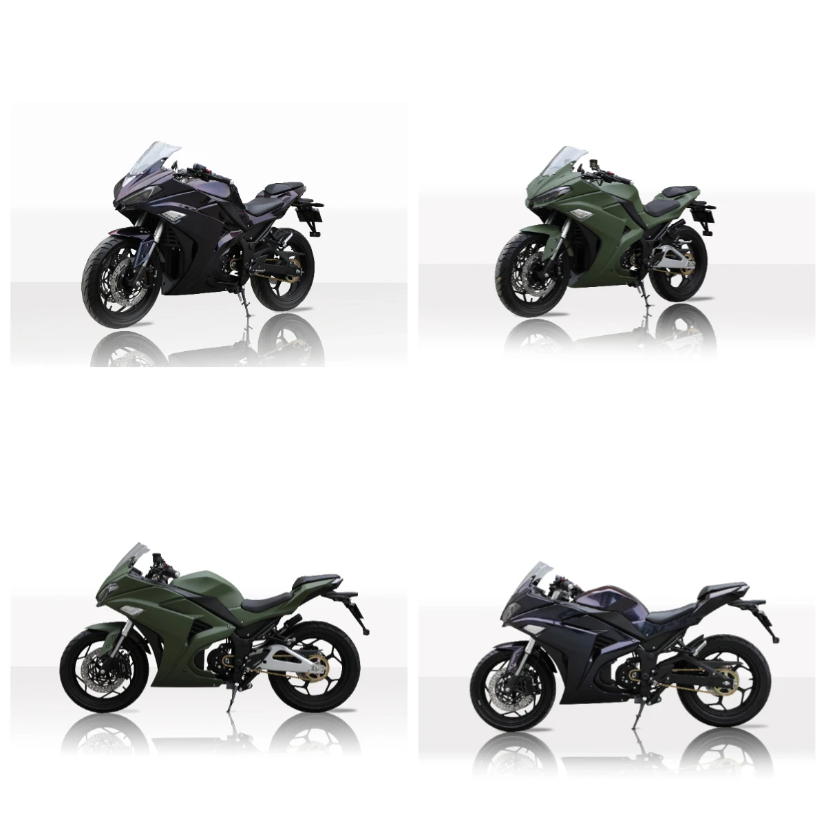 

STLF Luyuan Motorcycle Mid-Driven Chain Motor 4000W Reach 145KM/H 2 Wheel Electric Motorcycle