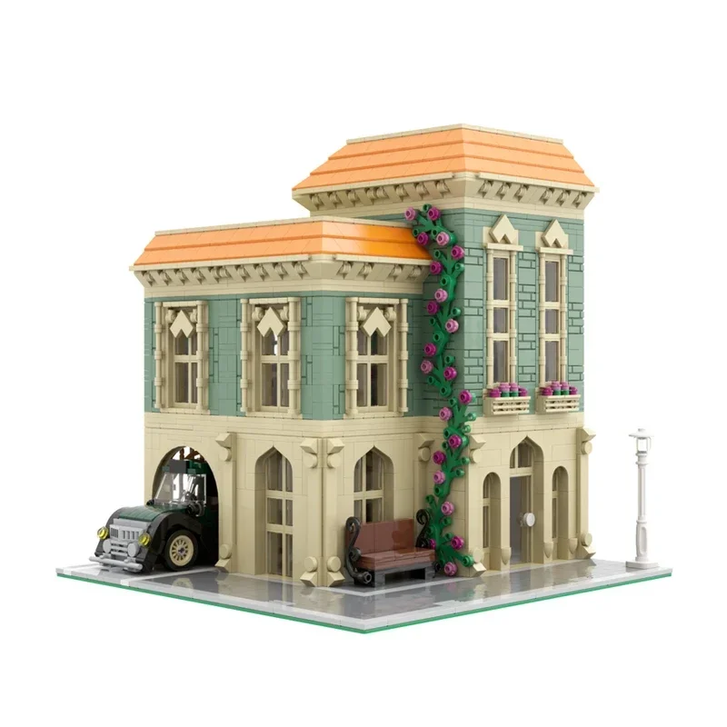 Moc Building Blocks  Post Office And Delivery Car Technical Bricks DIY Assembly Construction Toys For Childr Holiday Gifts