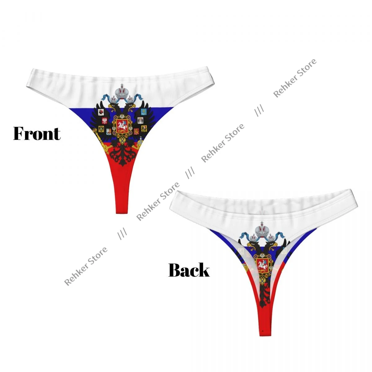 Women\'s Panties Russia Imperial Flag Underwear Sexy Thongs Lingerie G-Strings