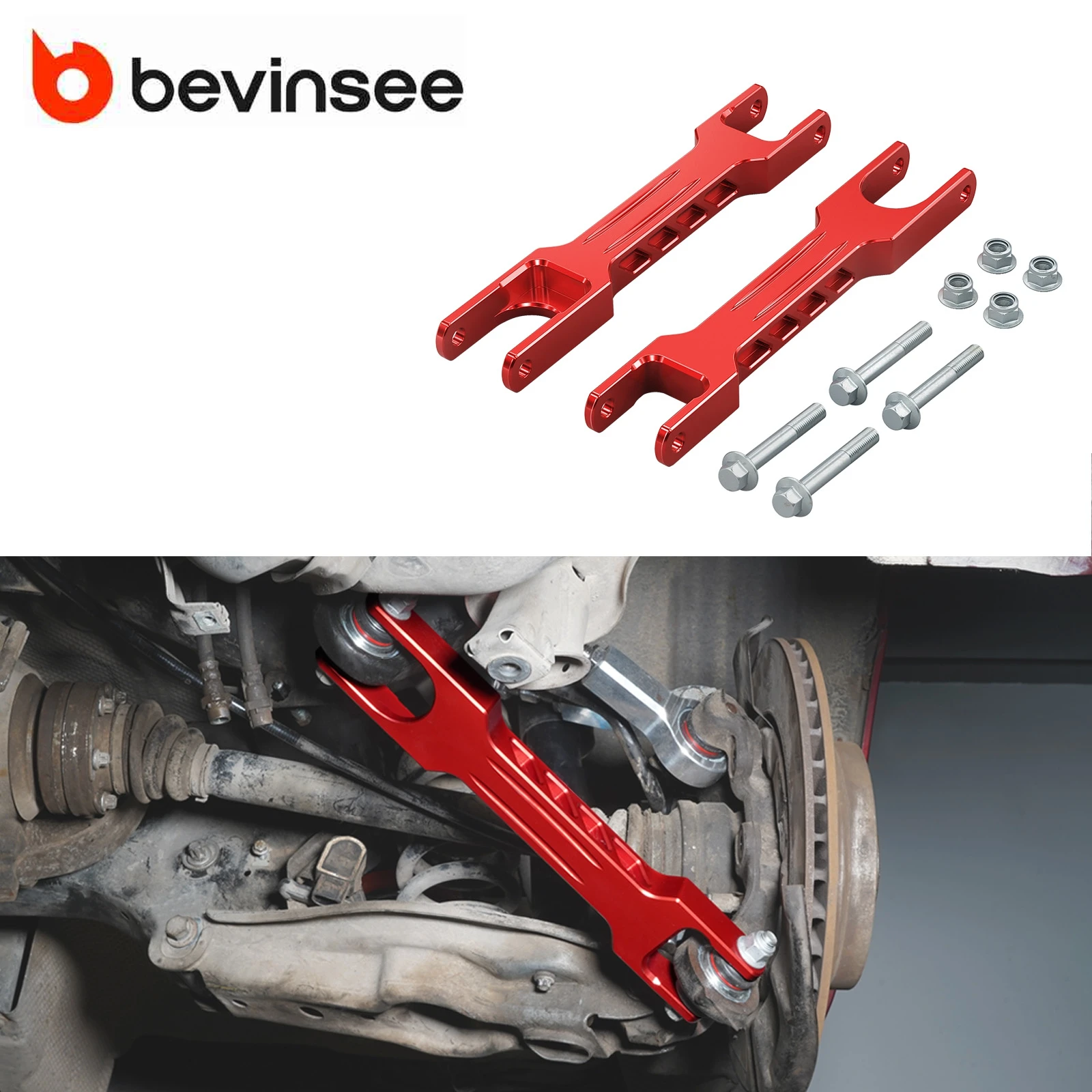

Комплект алюминиевых задних продольных рычагов для BMW E90 E92 E93 E91 M3 335i E82 E87 E88 E81 135i X1 E84 Заменяет 33322406291 33326763477