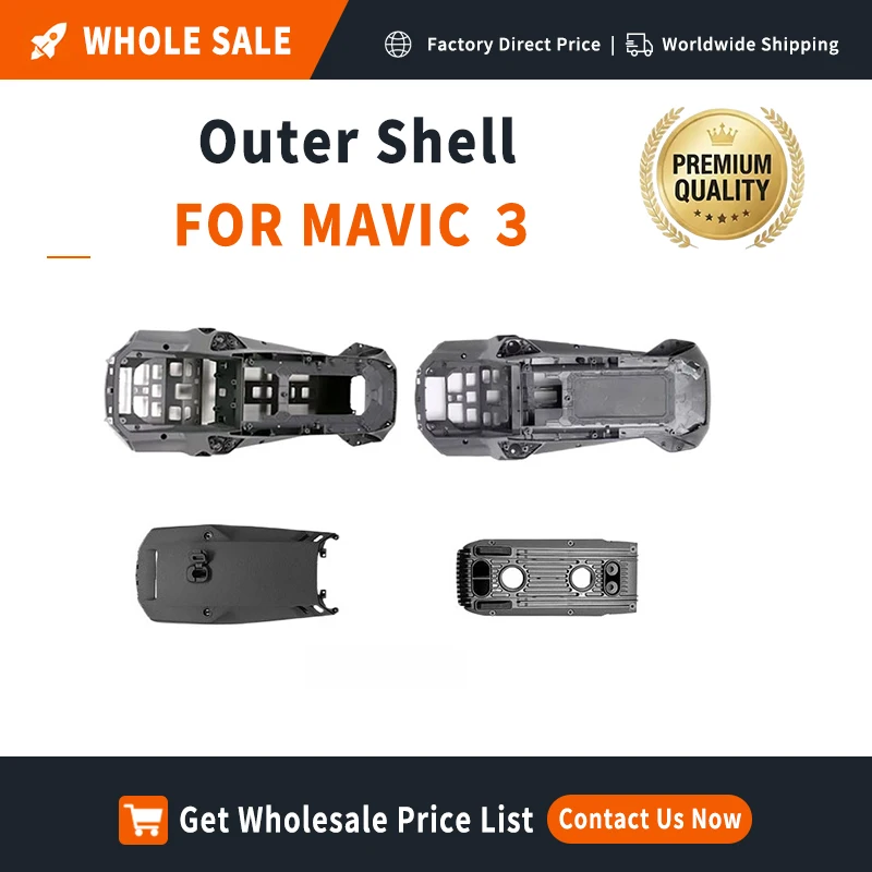 Wholesale Upper Middle Bottom Shell Set for DJI Mavic 3T / 3E Replacement Body Frame Cover Kit - In Stock, Ask for Bulk Discount