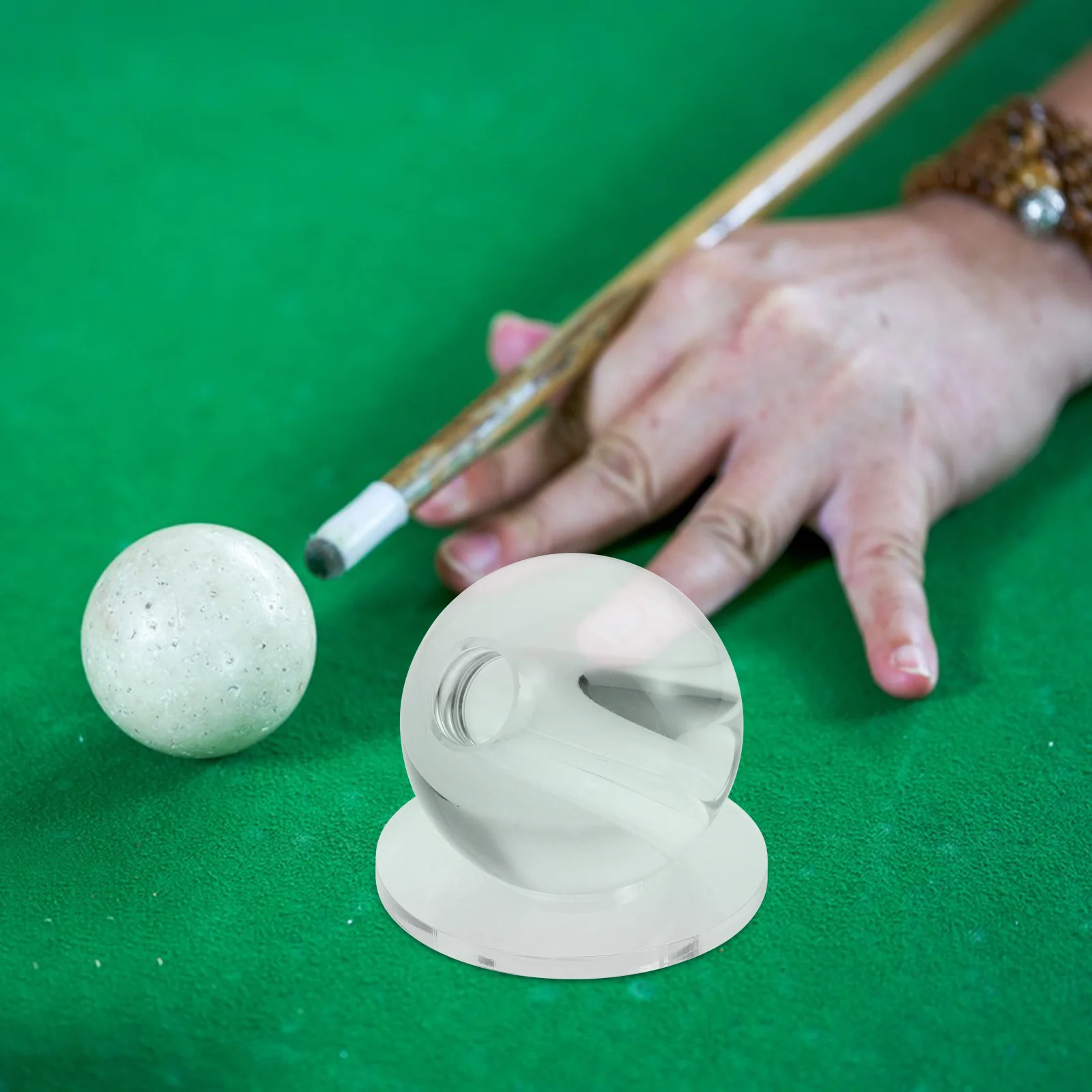 شفافة البلياردو جديلة الكرة ثقب خفيفة الوزن التدريب الكرة قضيب المدرب البلياردو عصا السكتة الدماغية التمارين السنوكر جديلة الدقة #6