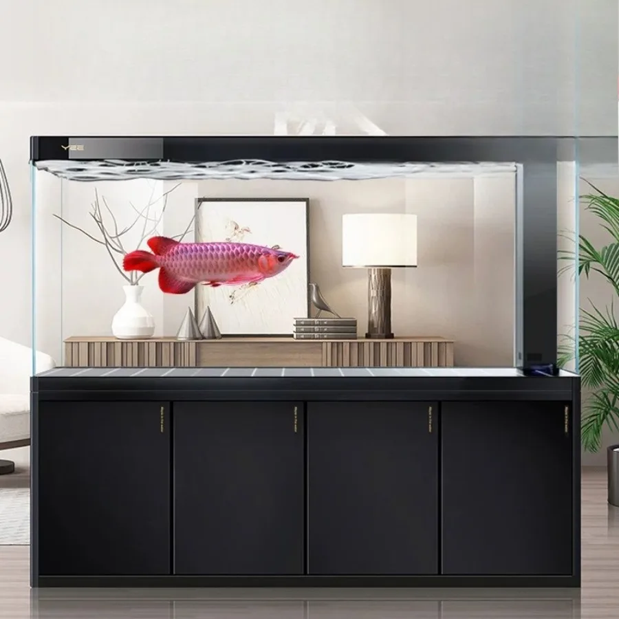 Eco-friendly Self-maintaining Aquariu Silent Glass Reception Desks Smart Integrated Cylinder Ffice Furniture Военное ДелоLJ40