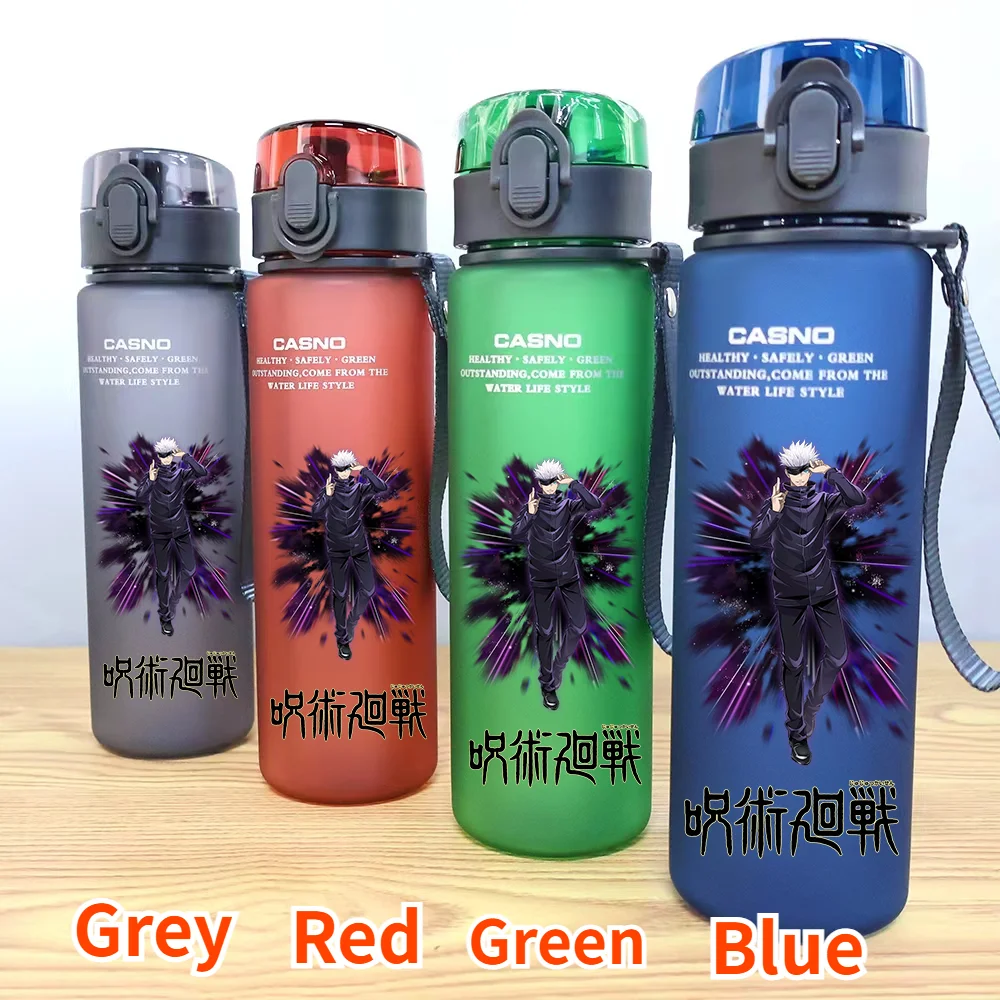 New 560ml Anime Jujutsu Kaisen Water Cup Large Capacity Portable Outdoor Sport Drink Bottle Coffee Cup Children Gift Satoru Gojo