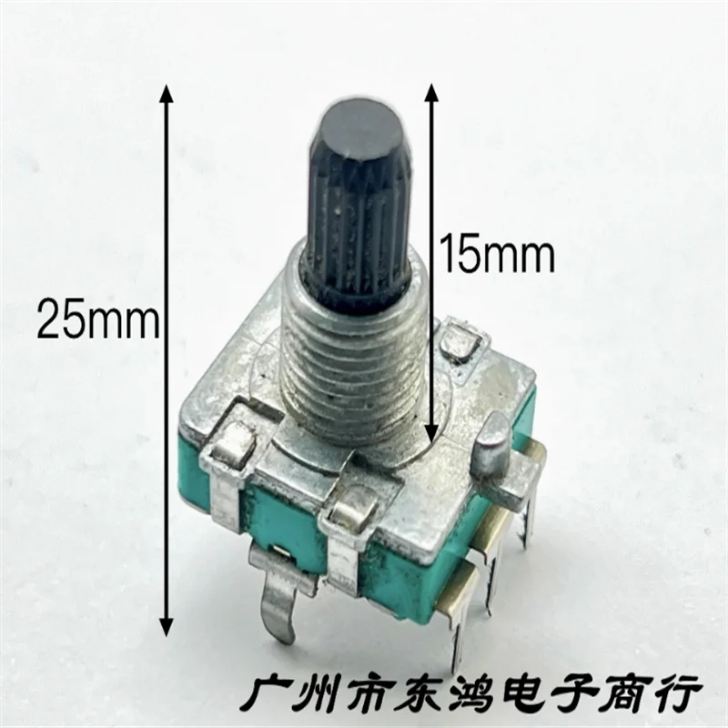 10 PCS EC16 encoder with 24 positions, 5 feet rotating 360 degrees, handle length 15mm