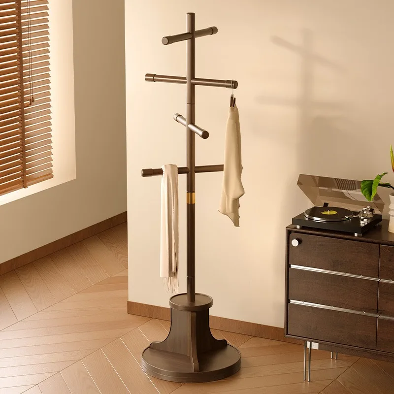 Solid Wood Rotating Coat Rack,floor To Ceiling Cloth Hanger,bedroom Cloth Hanger,vertical Cloth Hanger,living Room Storage Rack
