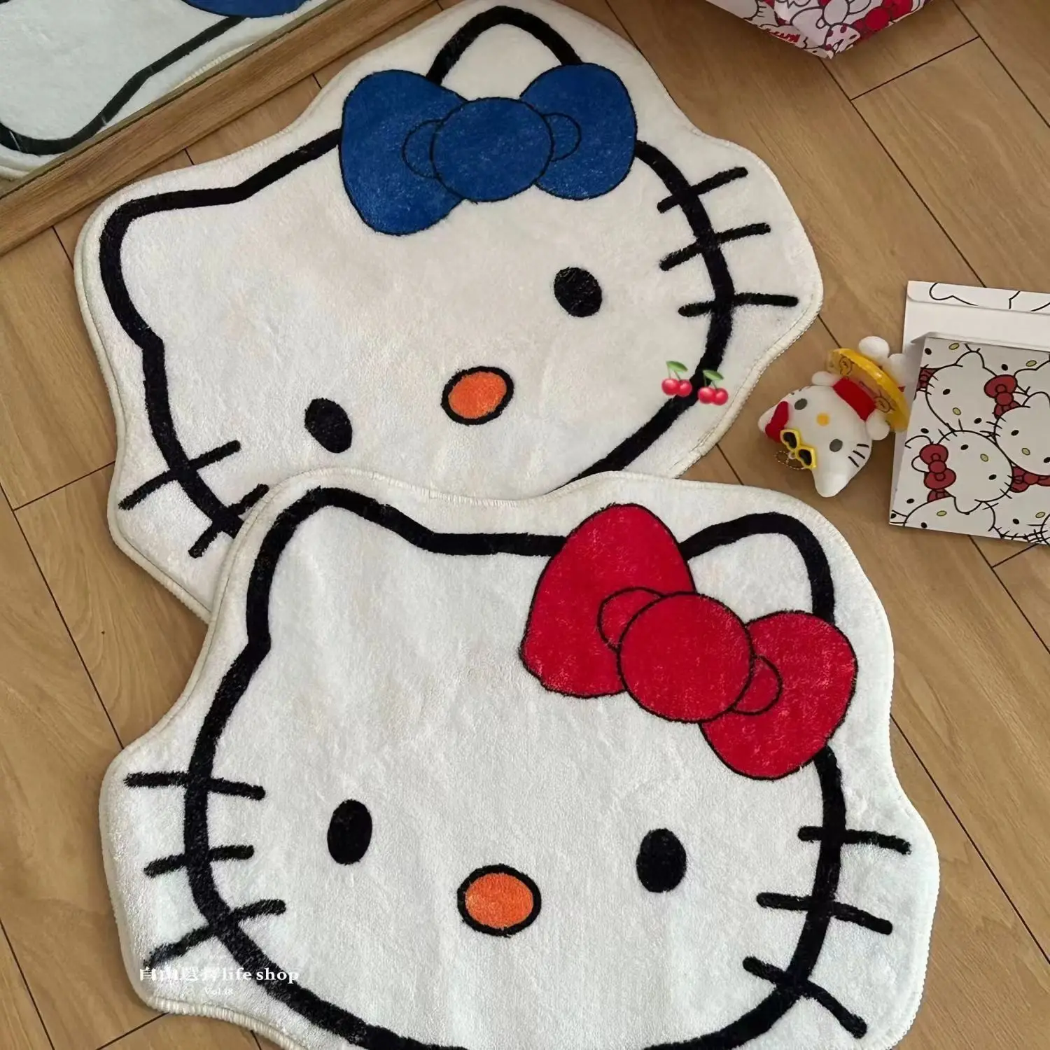 Sanrio Cartoon Hello Kitty Family Entry-Level Rug Animation Keropi Living Room Bedroom Carpet Bathroom Table Chair Floor Mat