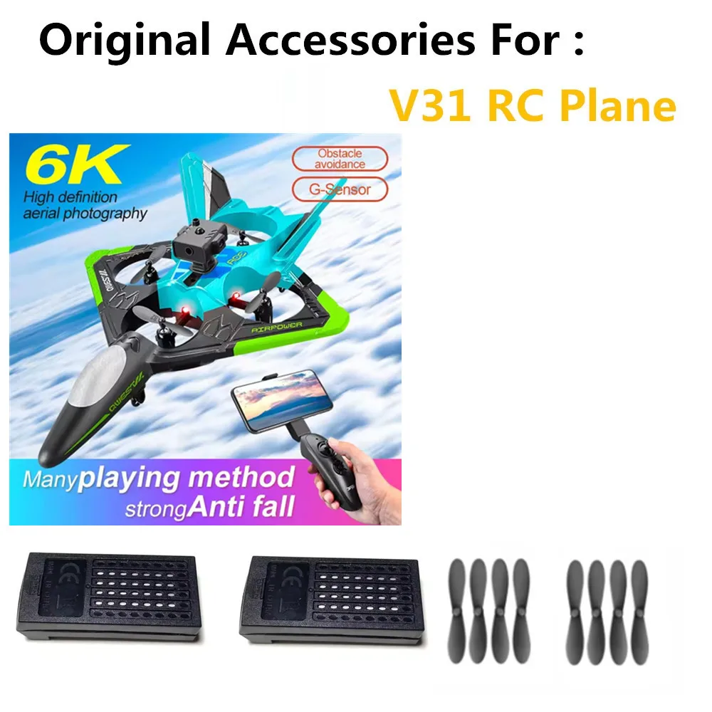 4DRC V31plane  Accessories 3.7V 1000mAh / Propeller Maple Leaf / For 4DRC V31 Drone 4D-V31  Battery Spare Part