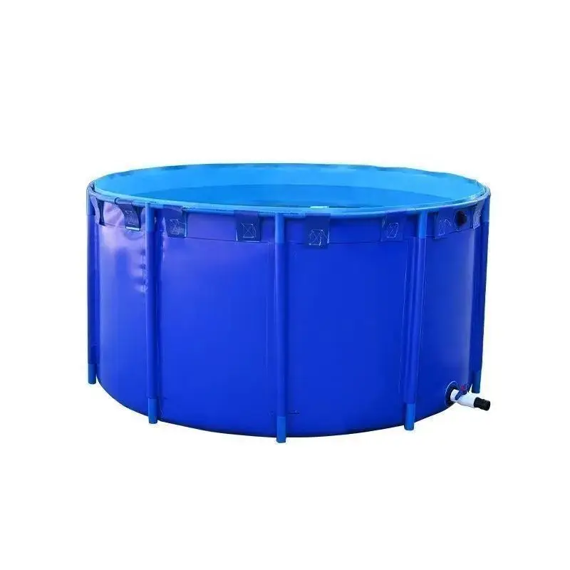 

Canvas fish pond round thickened with bracket, high-density koi temporary pond outdoor large reservoir breeding tank