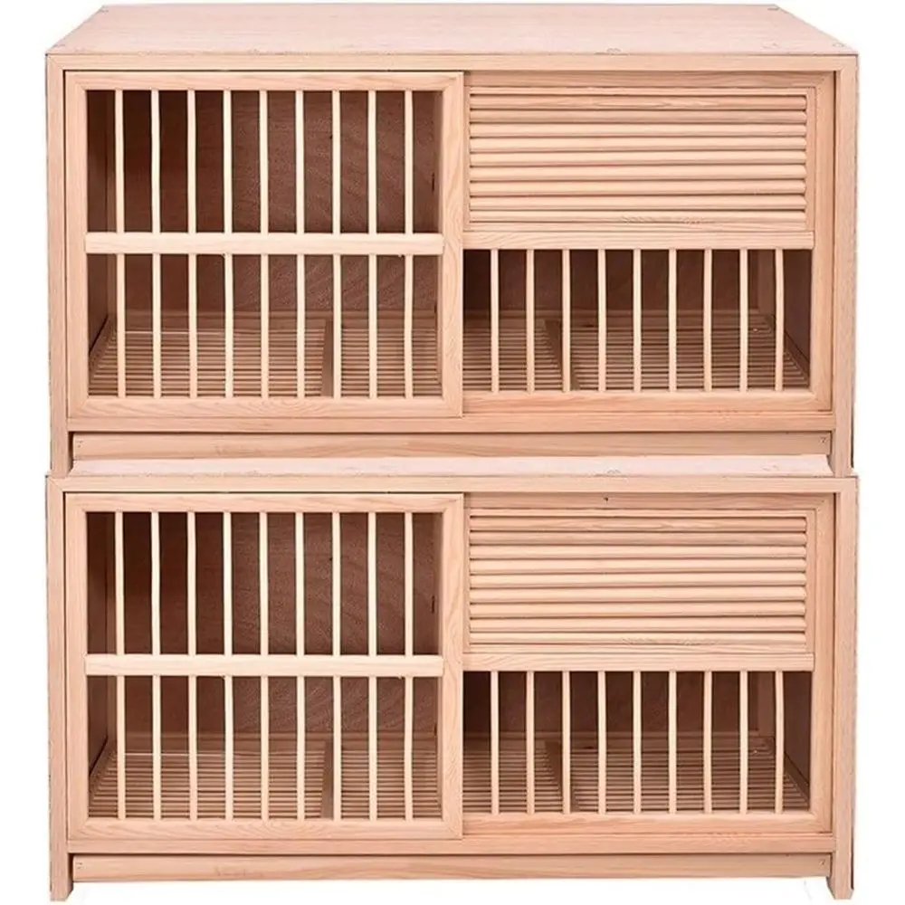 

Solid Wooden Pairing Nest Box for Racing Homing Pigeons, Brown (80x40x45 cm)