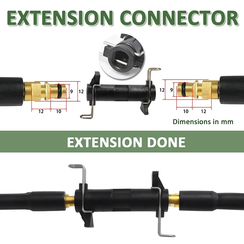 Konektor Selang Air Ekstensi Pembersih Pipa Cuci Tekanan Tinggi untuk Adaptor Karcher K2 K3 K4 K5 K6 K7 Aksesori Bak Cuci