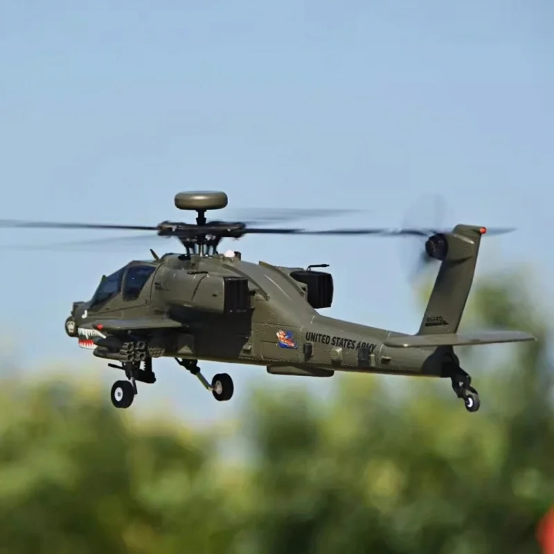 F11 Apache Armed Combat Unmanned Helicopter 6-Channel 3d Stunt Remote Control Simulation Model Airplane Boy Holiday Gift