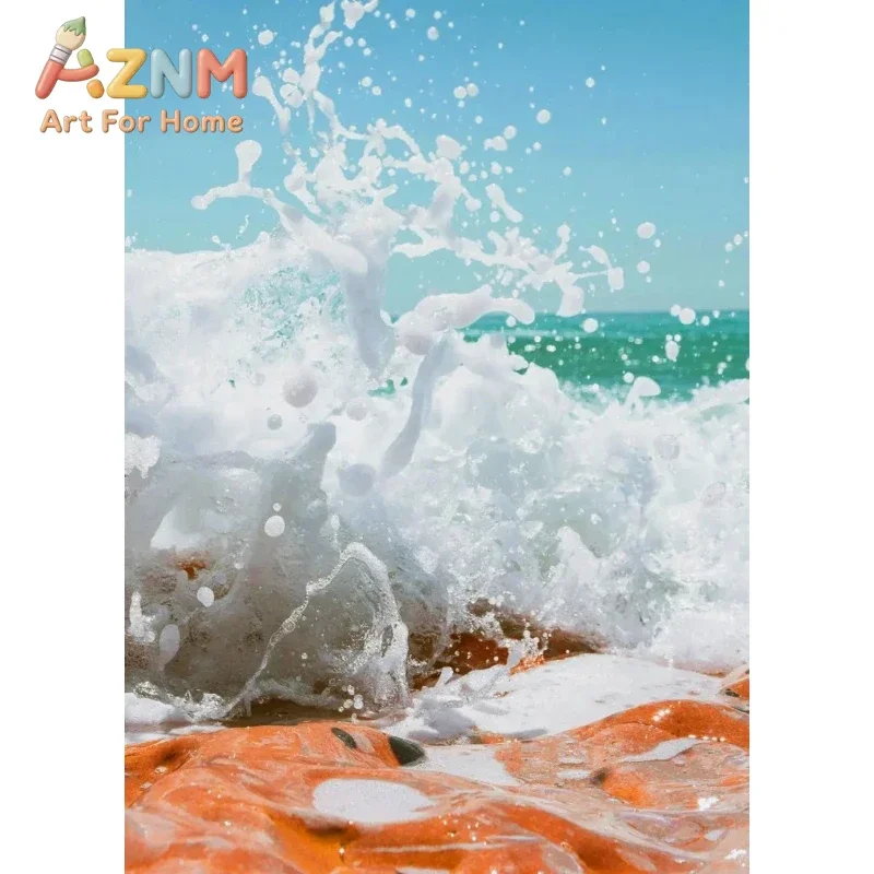 2026 Modern Simple Ocean Landscape Posters Print Canvas Painting Beach  Wall Art Pictures for    Decora