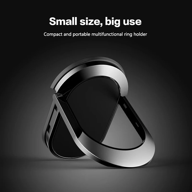 360 Degree Rotating Magnetic Mobile Phone Bracket Desktop Elliptical Phone Back Sticker Pad Finger Ring Mobile Phone Stand