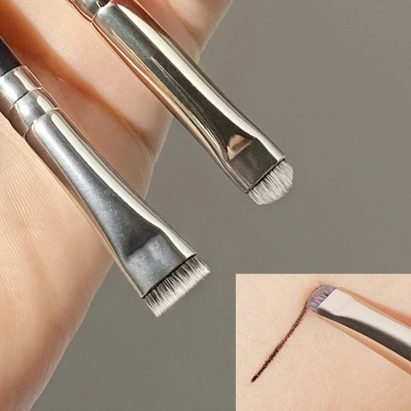 Makeup Brushes Eyeliner Eyebrow Detail Brush Portable Small Angled Flat Round Brush Professional Liner Brow Beauty Make Up Tools