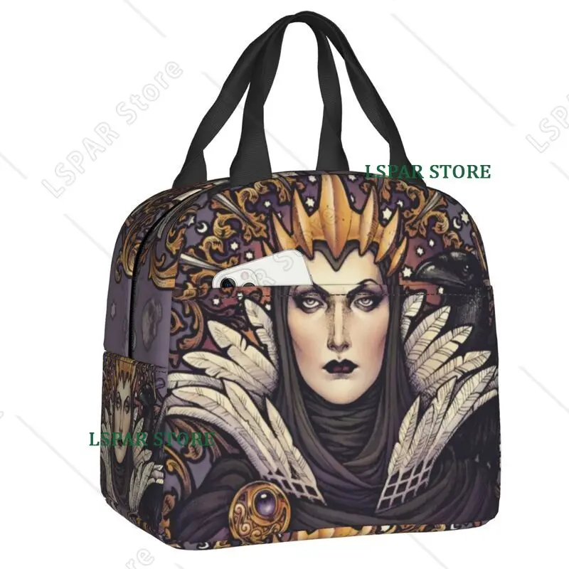 Halloween Witchcraft Witch Insulated Lunch Tote Bag for Women Thermal Cooler Lunch Bag Work School Picnic Food Container Tote