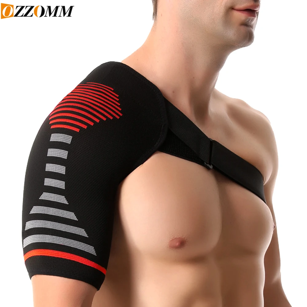 1PC Shoulder Brace Support - Adjustable Compression Sleeve for AC Joint Pain, Rotator Cuff Relief, Arm Immobilizer for Men & Wom