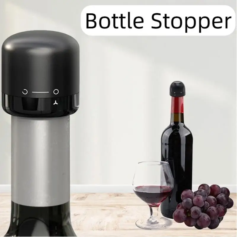 Vacuum Sealed Wine Bottle Stopper Leak Proof Fresh Keeping Cork Plug For Champagne Bar Wine Storage Accessory