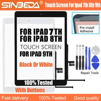 Para Ipad 7th 8th 9th digitalizador Panel de pantalla táctil digitalizador de pantalla táctil para Ipad7 Ipad8 Ipad9 pantalla táctil botón de inicio bisel