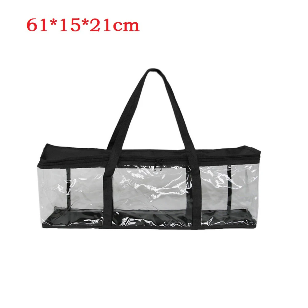 1pc Clear Tote Bag Transparent Shoulder Bag Large Capacity Tool Bag Waterproof PVC With Removable Adjustable Strap
