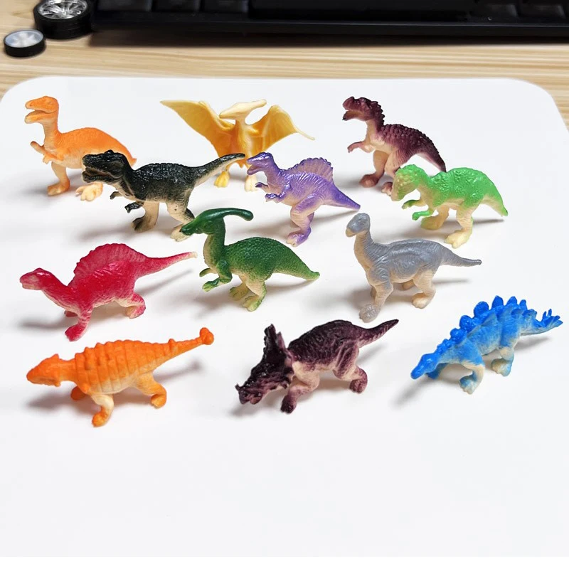 Set di giocattoli di dinosauri da 20 pezzi: figure di dinosauri solidi, alberi e rocce di dinosauri realistici, uova e nidi di dinosauro, regali per bambini