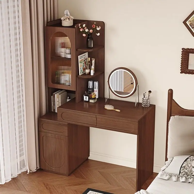 #Modern Luxury White Makeup Vanities Table Set Smart Mirror Dressers Dressing Desk Wooden Bedroom Furniture Living Room Dining