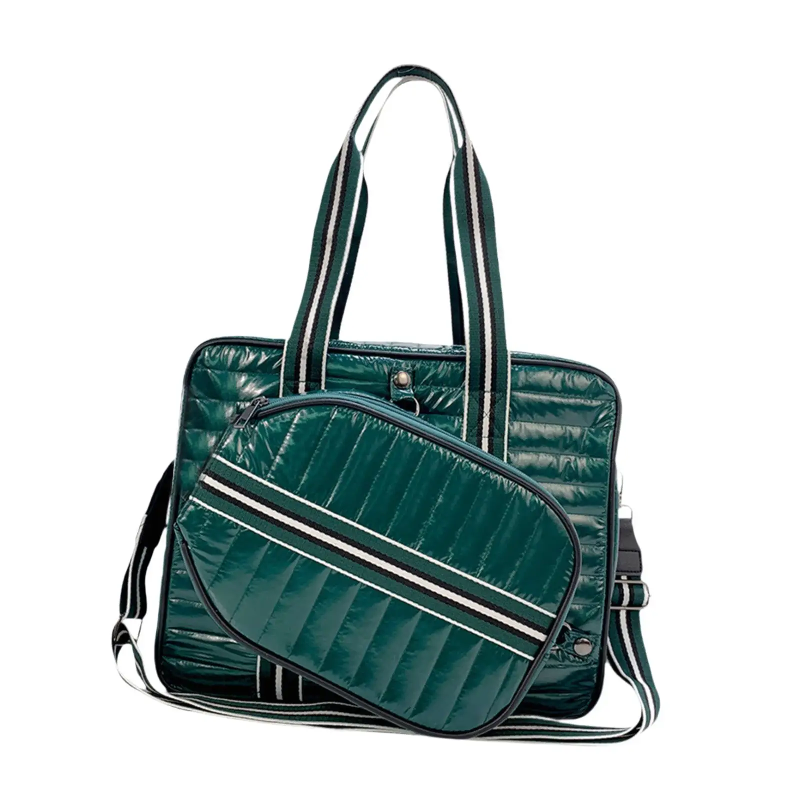 tennis-bag-racket-duffel-portable-detachable-racquet-cover-tennis-racket-bag-dark-green