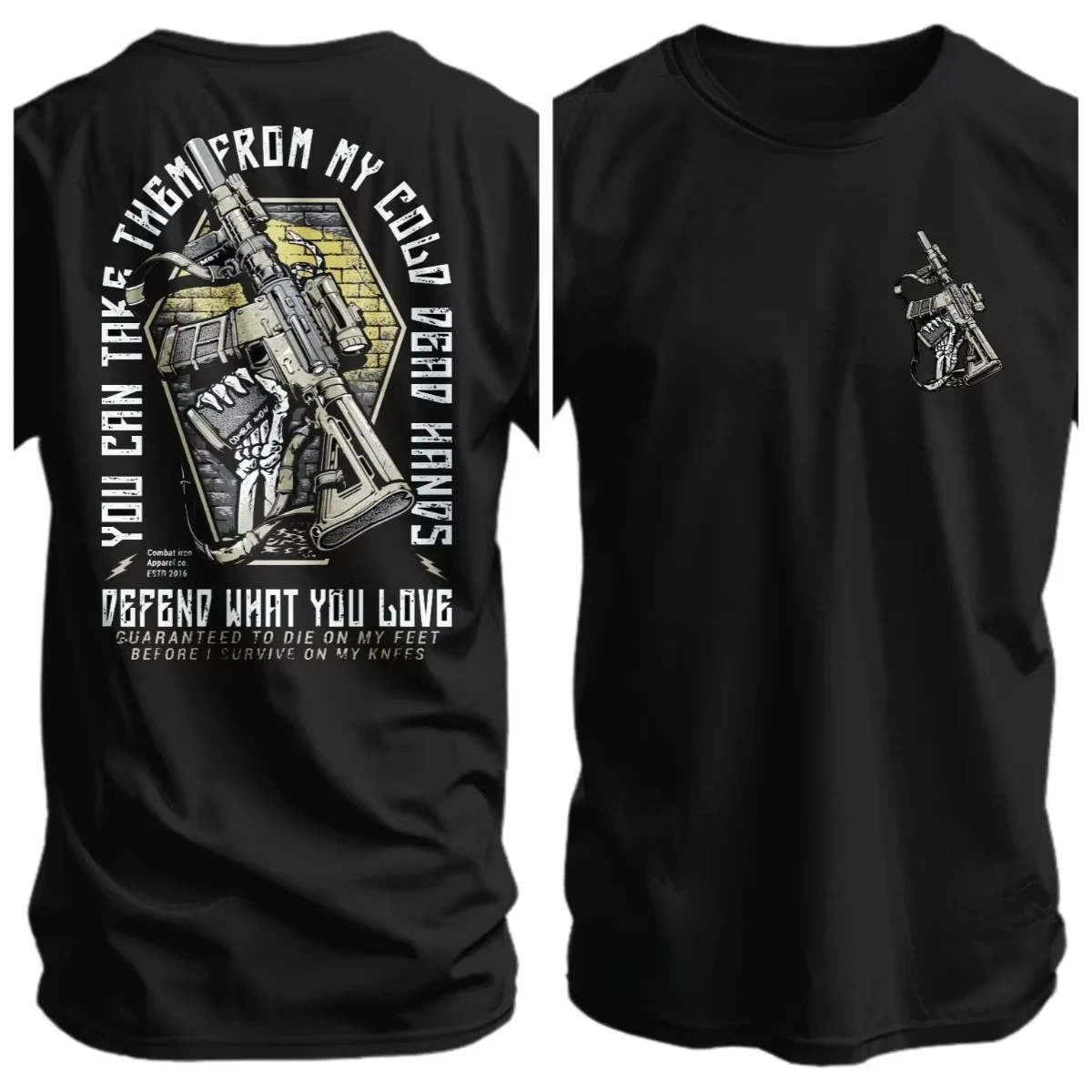 Summer 2026 new fashion You Can Take Them From My Cold Death Hand Men's T-shirt Cotton Sweat-absorbing Versatile Short-sleeved