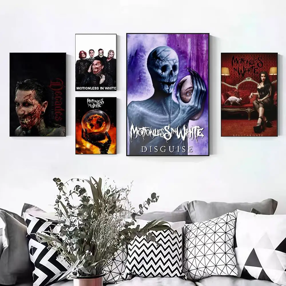 M-Motionless In W-White DECADES Peelable Self-adhesive Poster Stickers Are Suitable For Frameless Wall Decoration In A Room