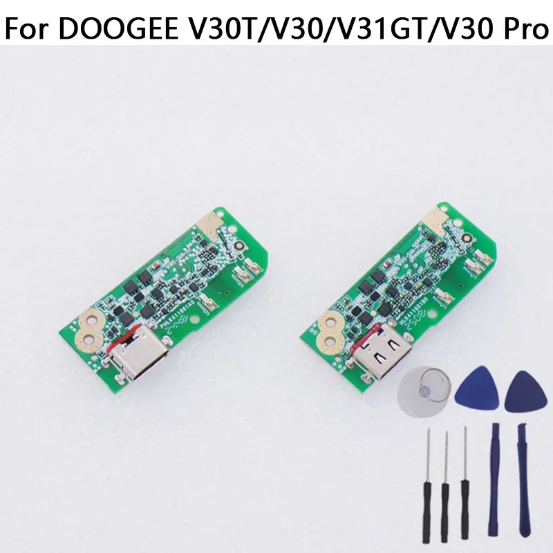 Nueva Placa Base USB Original DOOGEE V31 GT V30 V30T V30 Pro, Puerto de Carga, Micrófono para Teléfono Inteligente DOOGEE V31GT
