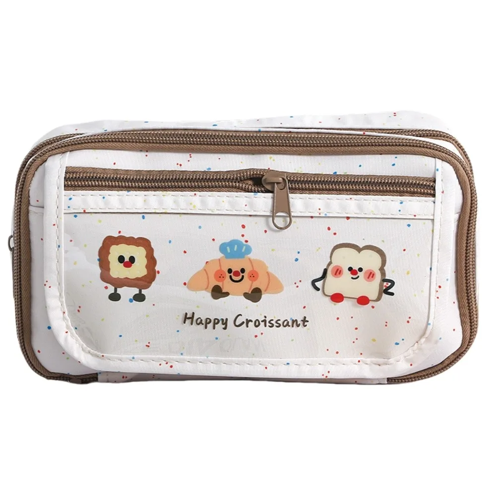 

Large Capacity Cartoon Pencil Case Cosmetics Storage 9 Multi Layers Korean Pencil Bag Zipper Animal Bear Dog