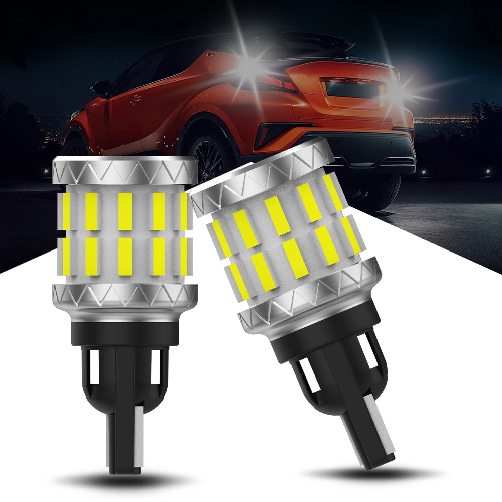 

Lupuauto 2x T15 W16W LED Canbus No Error Автомобильные стоп-сигналы Высокое качество Автоматические резервные фонари заднего хода Белый 12 В 6000 К Белый