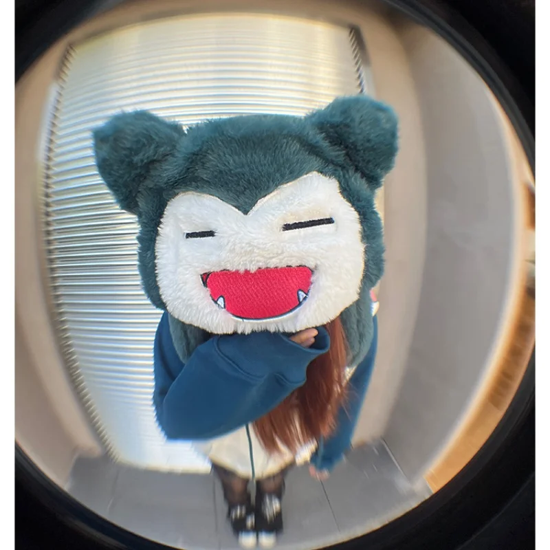 Pokemon's Snorlax Gengar Hat Ski Windbreak Hats Anime Cosplay Cap Outdoors By Bike Caps Cartoon Winter Keep Warm Festival Gift view 4