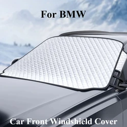 BMW 1 2 3 4 5 6 7 시리즈 X1 X3 X4 X5 X6 X7 F10 F20 F30 G20 G30 G01 F16 F34 자동차 앞 유리 차양 스노우 실드 커버