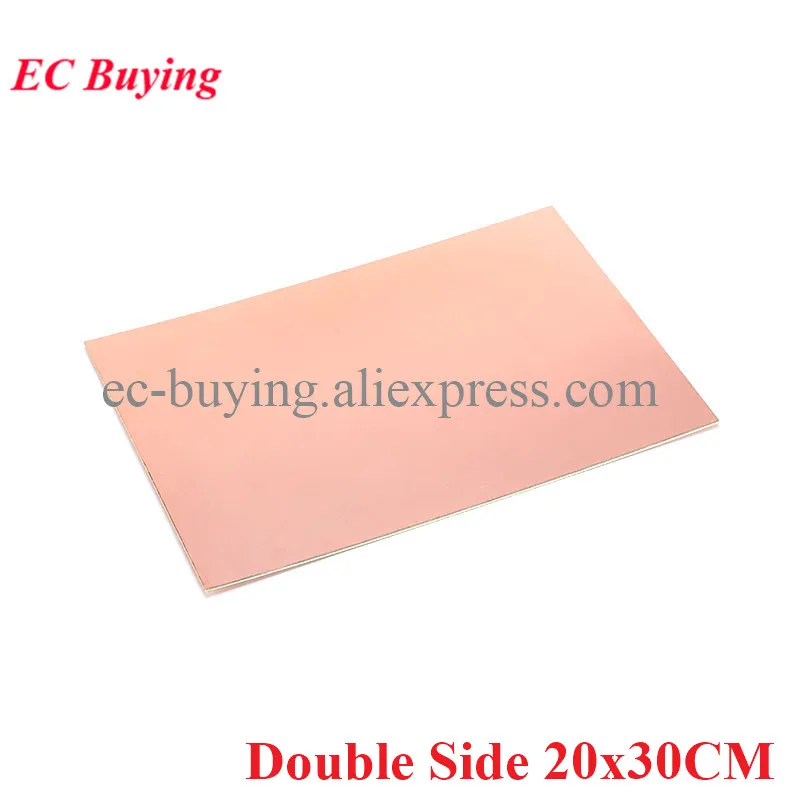 2pcs FR4 PCB 20*30cm Double Side Copper Clad plate DIY PCB Kit Laminate Circuit Board 20x30cm 200x300x1.6mm