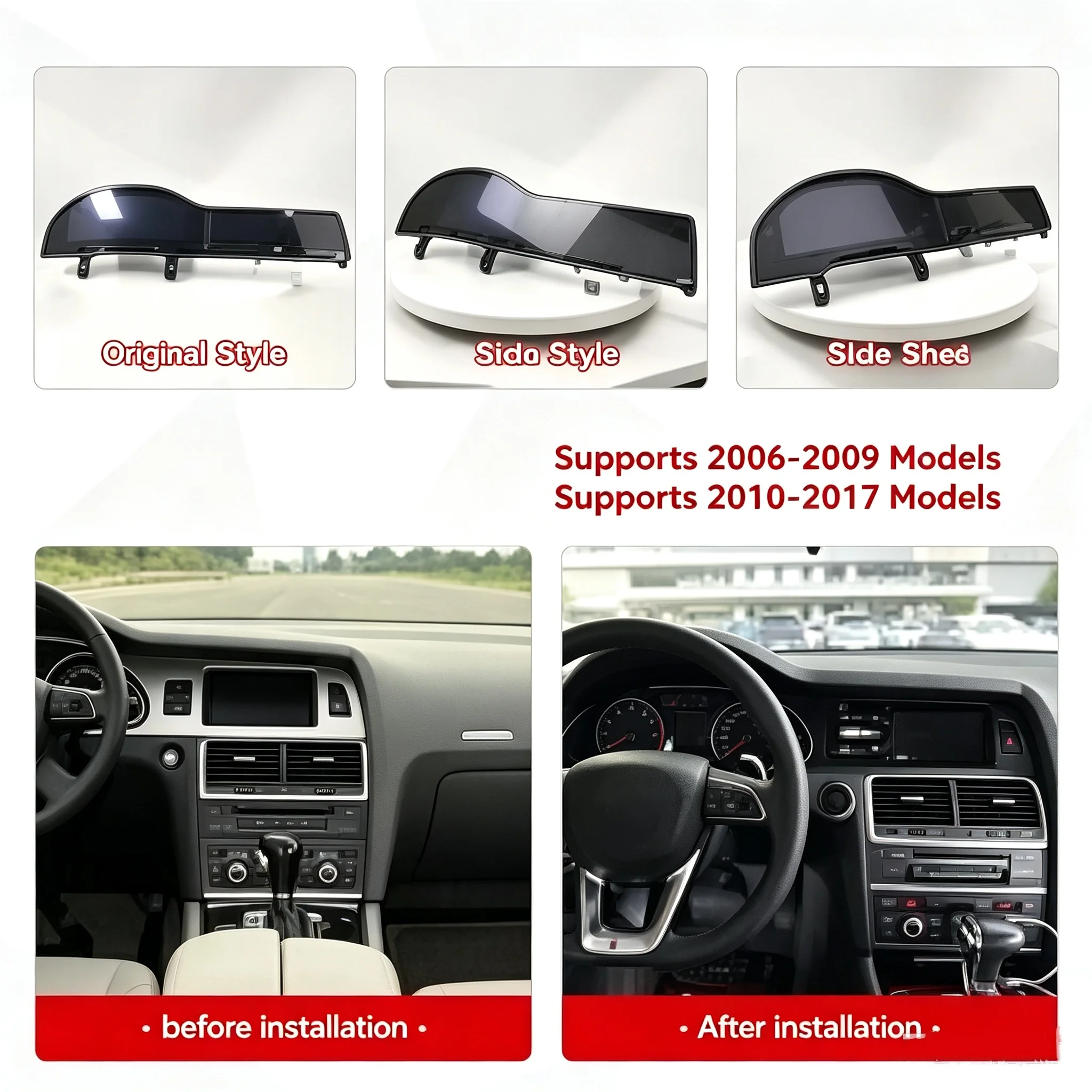 For Audi Q7 4L 2005-2015 Car LCD Dashboard Digital Cluster Virtual Cockpit Android Car Radio Wireless Carplay Autoradio stereo
