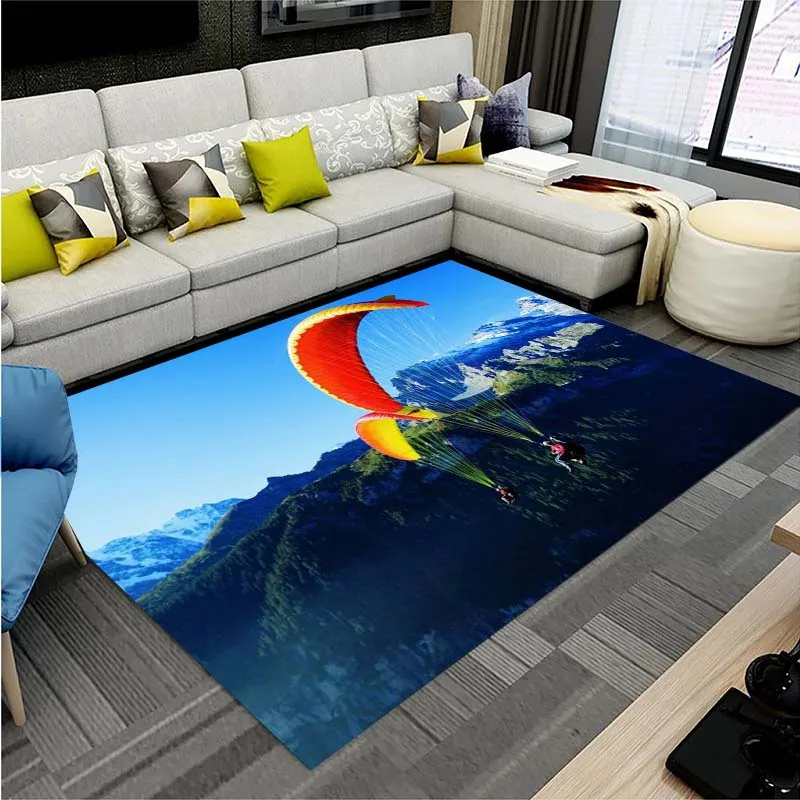 Skydiving Carpet Sport Area Rug Carpet Soft Play Mat Rugs for Bedroom Rug Non-slip Rugs Birthday Gift Rugs Living Room Carpet