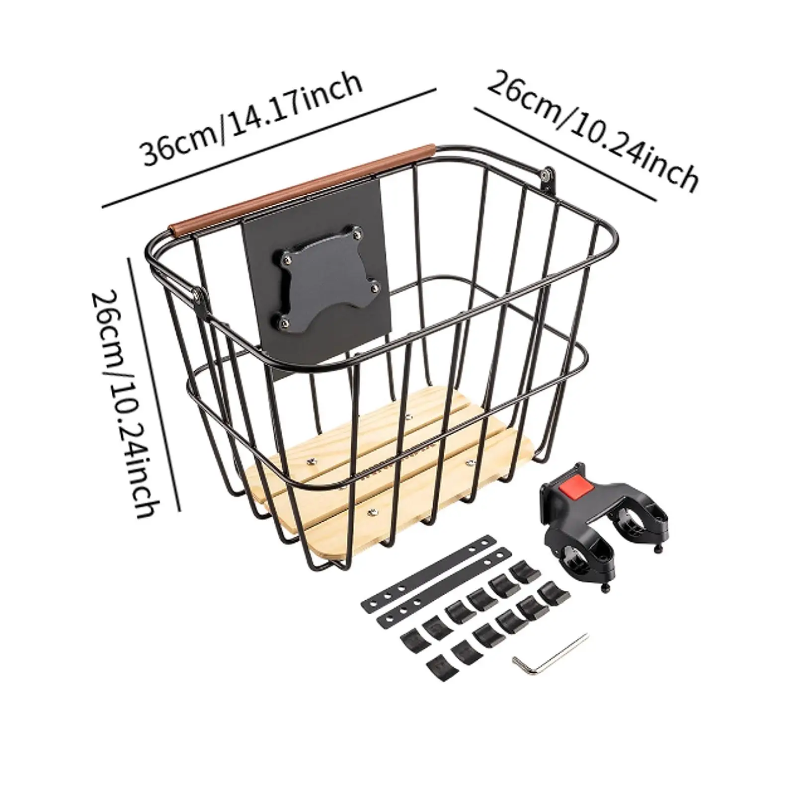 

Front Bike Basket Outdoor Weather Resistant Quick Release Bicycle Basket