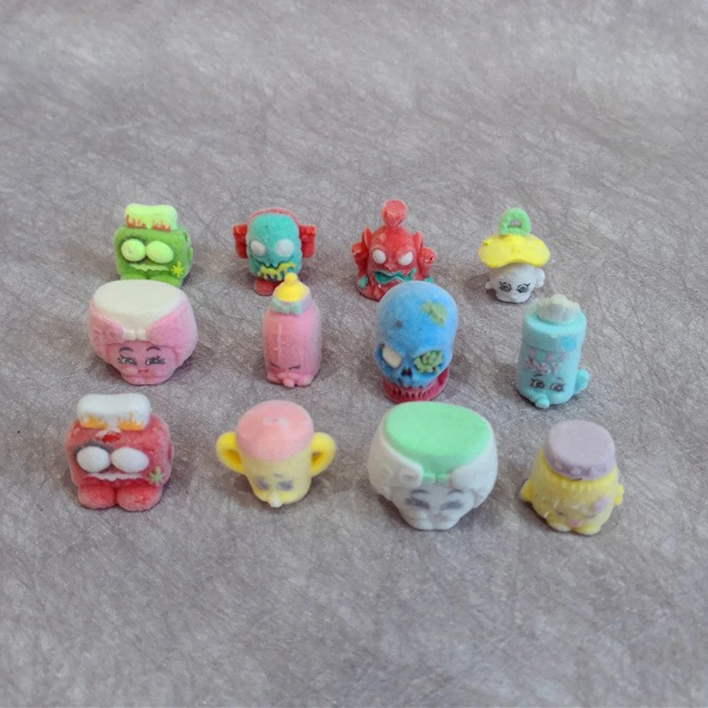 Anime Game Market Gadget Miniature Figures Kawaii Cute Fruit Food Furniture Vegetable Model Collectible Toys Gift