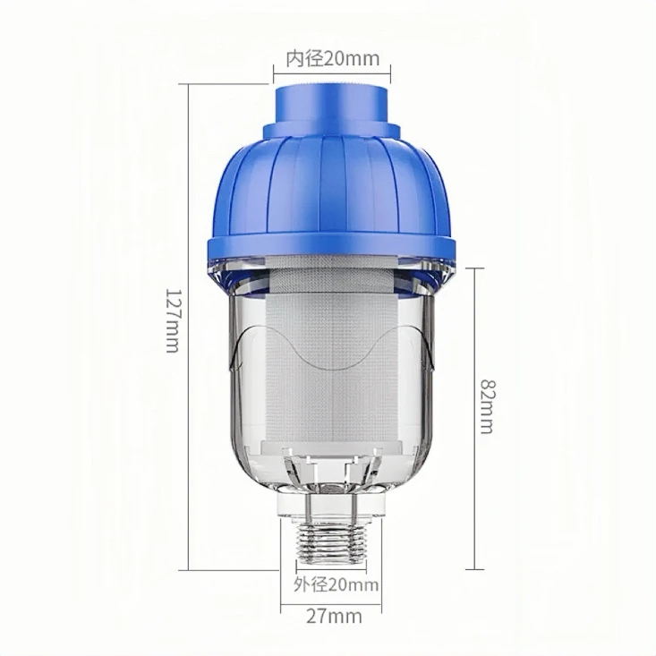 RV water tank filter, front gravity  injection plus water, external impurity net camping intake 40 microns